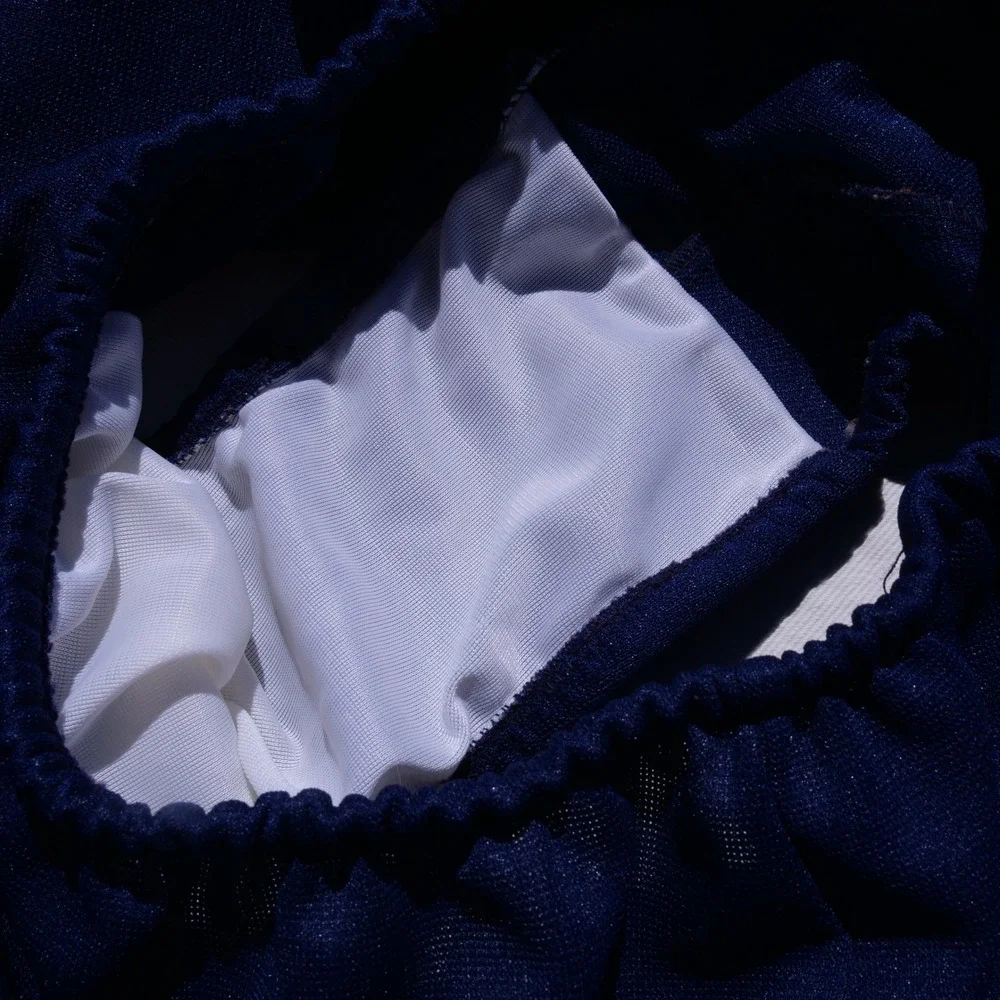 Cute vintage 70s Rovi Sportswear embroidered two piece swim‎ suit